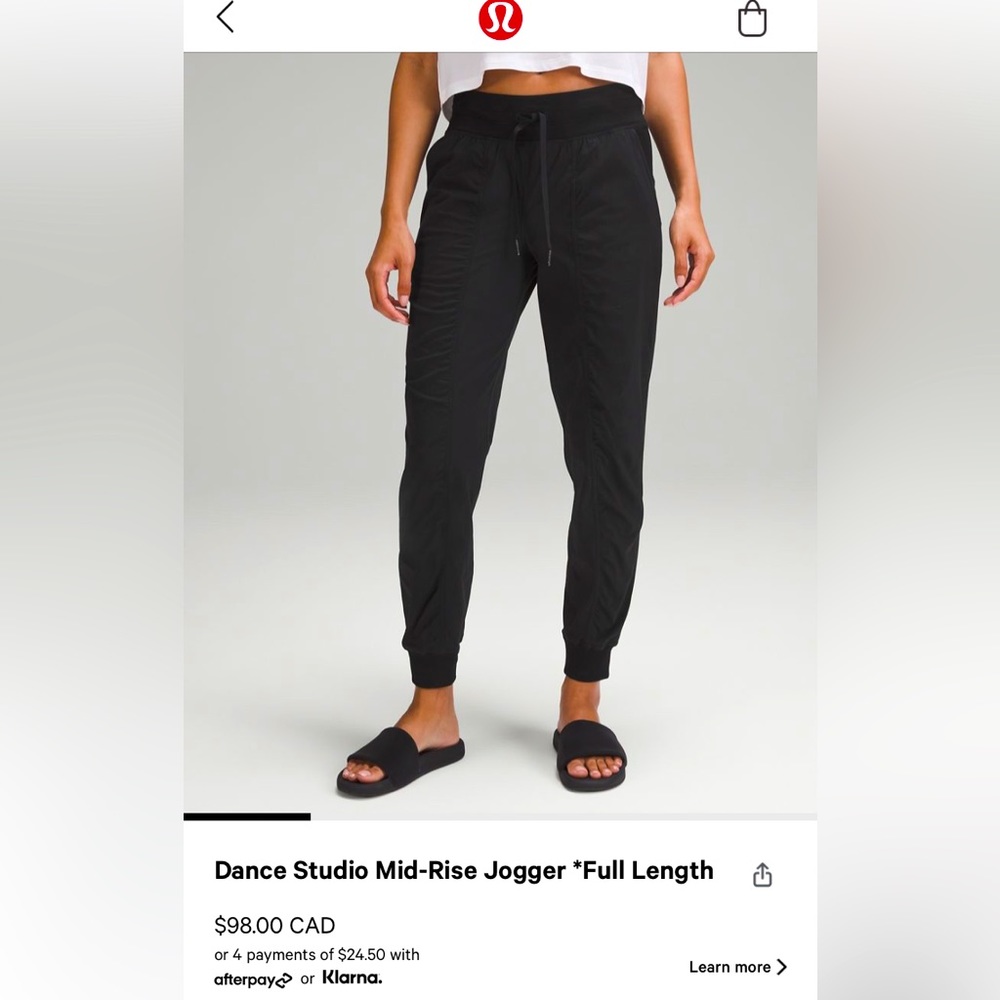 Size 6 wunder under studio joggers